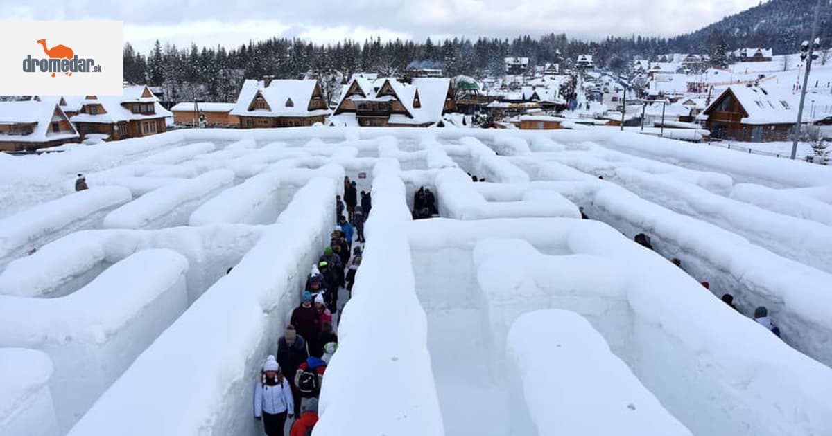 Fantastyczna wiadomość: w Tatrach otwarto największy na świecie labirynt śnieżny