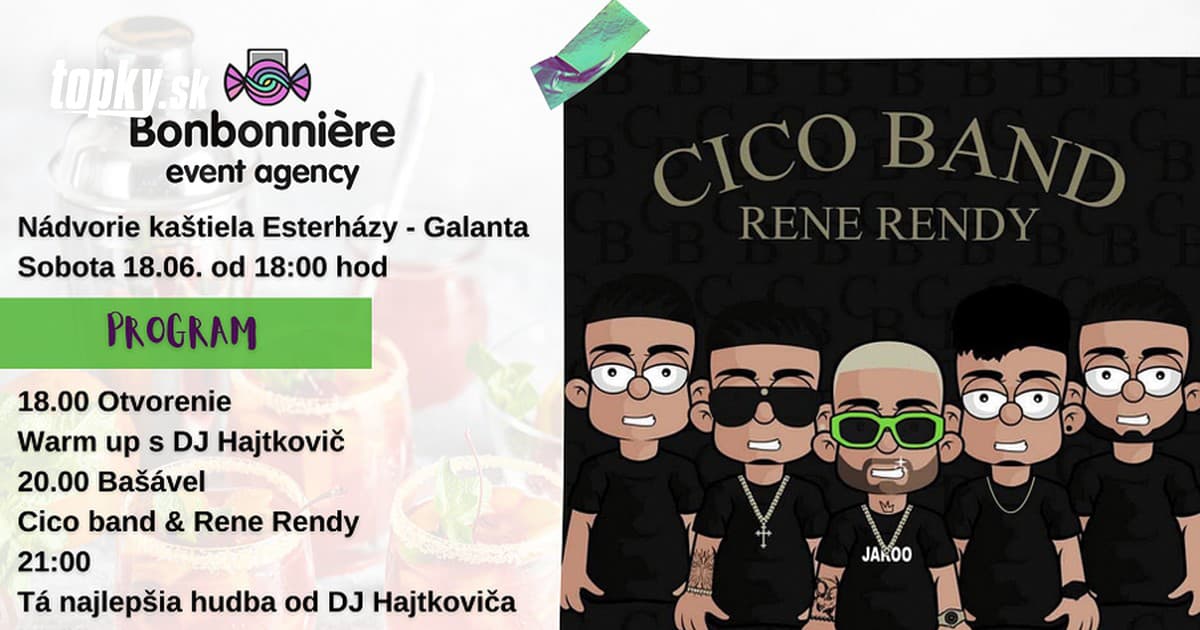 Nádvorie kaštieľa v Galante bude hostiť jedinečný Bašável s Cico Band ...